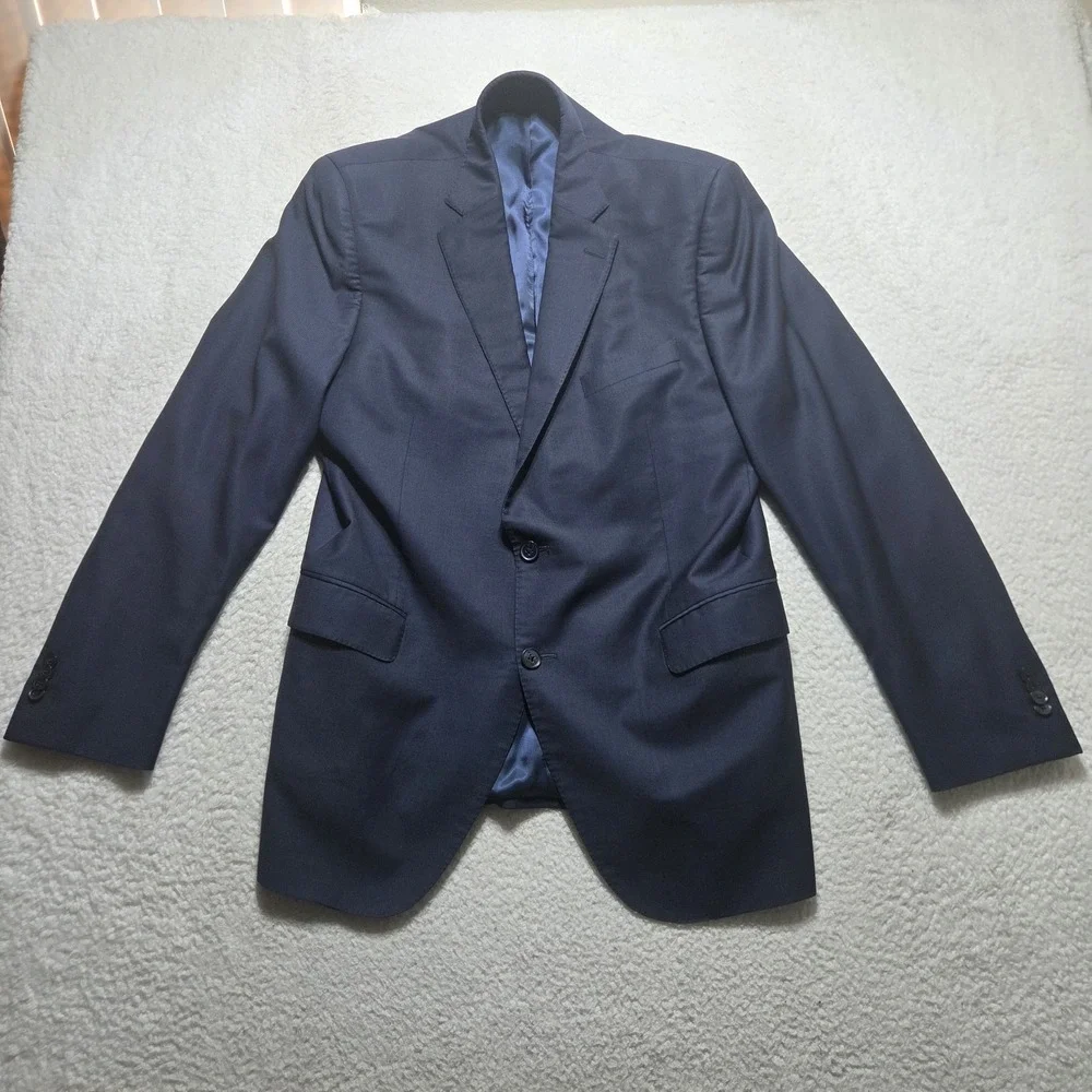 Peter Millar 44T Navy Wool Blazer Jacket Men Made Canada 100% Wool performance